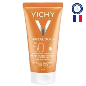 Capital Soleil Émulsion Protectrice Visage Toucher Sec SPF50 50ml Vichy