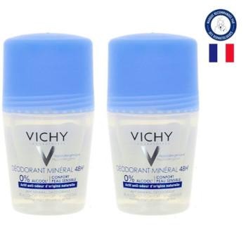 Déodorant Bille Minéral 48h 2x50ml Vichy