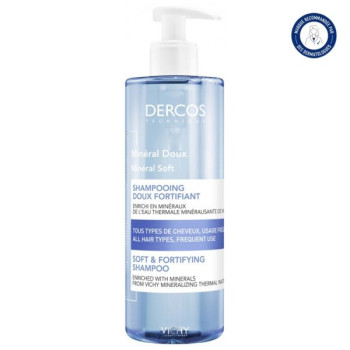 Dercos Mineral Doux Shampooing Fortifiant 400ml Vichy