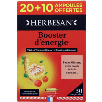 Booster d'Énergie x30 ampoules Herbesan