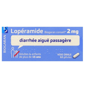 Loperamide Biogaran 2mg x12 gélules