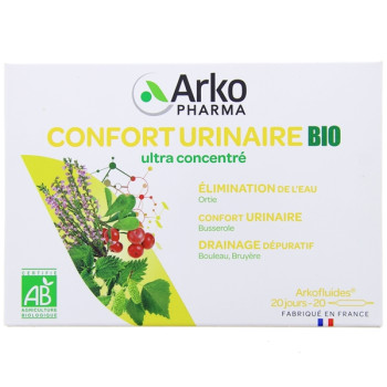 Arkofluides Confort urinaire Bio x20 ampoules Arkopharma