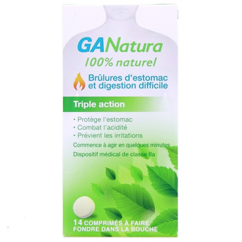 GANatura Brûlures d'Estomac & Digestion Difficile Triple Action x14cpr
