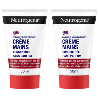 Crème Mains Concentrée Sans Parfum 2x50ml Neutrogena