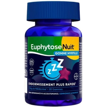 Euphytose Nuit Gomme Myrtille x30 Bayer
