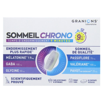 Sommeil Chrono 9min x30cpr bicouches Granions