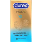 Préservatifs Nude XL x10 Durex