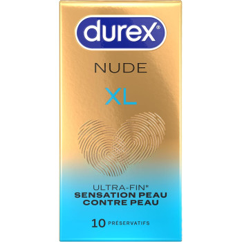 Préservatifs Nude XL x10 Durex