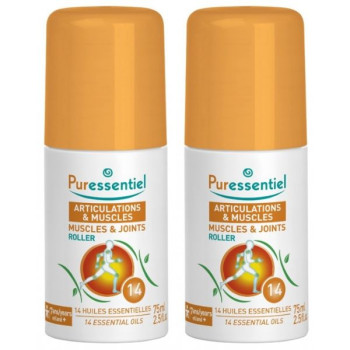 Articulations & Muscles Roller aux 14 huiles essentielles 2x75ml Puressentiel