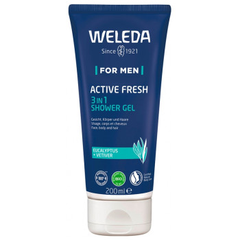 Gel douche Active Fresh 3en1 Homme 200ml Weleda
