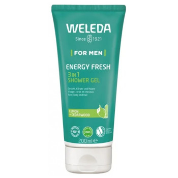 Gel douche Energy Fresh 3en1 Homme 200ml Weleda
