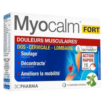 Myocalm Douleurs Musculaires Fort x15cpr 3C Pharma