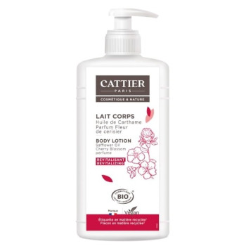Lait Corps Revitalisant Carthame Fleur de Cerisier Bio 500ml Cattier