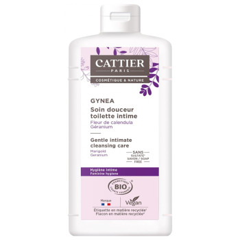 Gynea Soin Douceur Toilette Intime Bio 500ml Cattier