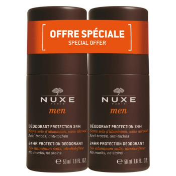 Men Déodorant Protection 24h Roll-On 2x50ml Nuxe