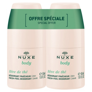 Rêve de Thé Déodorant Fraîcheur 24h Roll-on 2x50ml Nuxe
