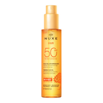 Sun Huile Solaire Bronzante Visage & Corps SPF50 150ml Nuxe