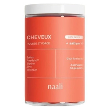 Cheveux Pousse et Force x60 gommes Naali