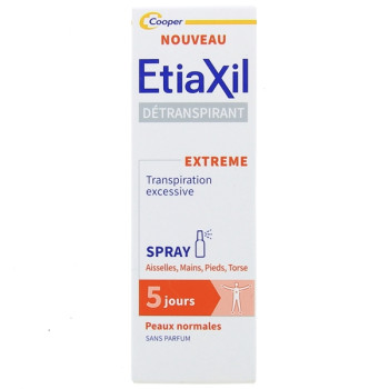 Détranspirant Extreme Transpiration Excessive Spray 30ml Etiaxil