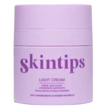 Light Cream Crème Jour & Nuit Hydratante Matifiante 50ml Skintips