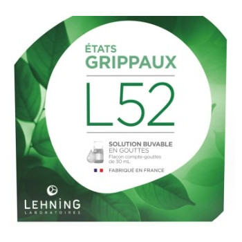 L52 Etats Grippaux Gouttes 30ml Lehning