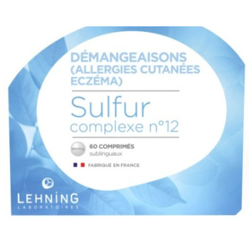 Sulfur n°12 Eczéma & Allergies Cutanées x60cpr Lehning