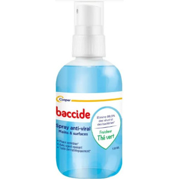 Baccide Spray Anti-Viral Désinfectant Mains & Surfaces Thé Vert 100ml