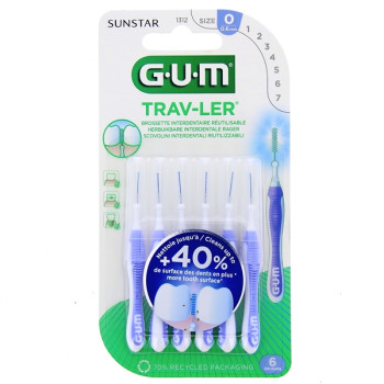 Brossettes Interdentaires Trav-Ler 0,6mm x6 Gum