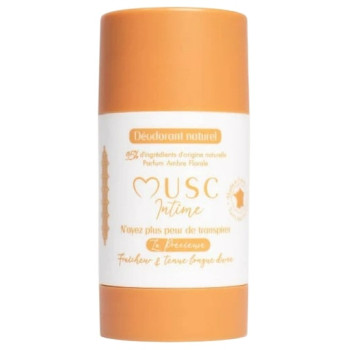 Déodorant Naturel Amber Flower Stick 50g Musc Intime