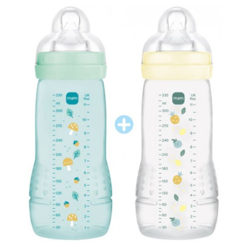 Easy Active 2ème âge Biberons Ice + Pearl 2x330ml MAM