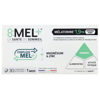 8:Mel + Mélatonine 1,9mg x30cpr