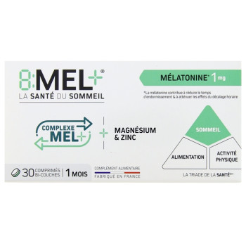 8:Mel + Mélatonine 1mg x30cpr