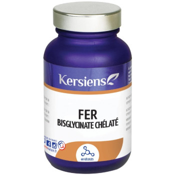 Fer Bisglycinate chétalé x60 gélules Kersiens