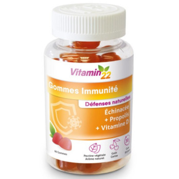 Gommes Immunité Cerise x60 Vitamin'22
