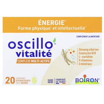 Oscillo Vitalité Adultes x20cpr effervescents Boiron