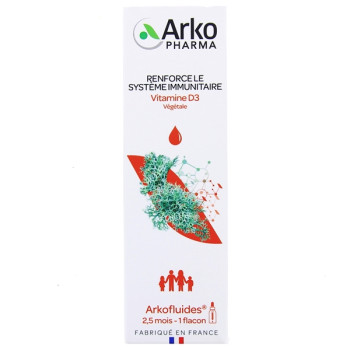 Arkofluides Vitamine D3 Végétale 15ml Arkopharma