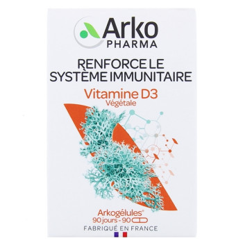 Arkogélules Vitamine D3 végétale x90 gélules Arkopharma
