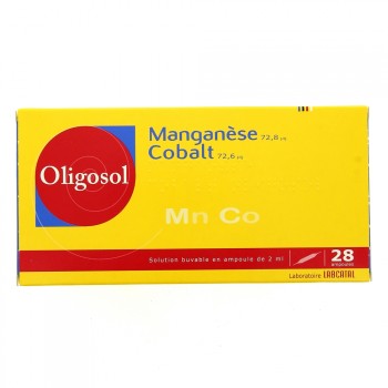 Oligosol Manganèse Cobalt x28