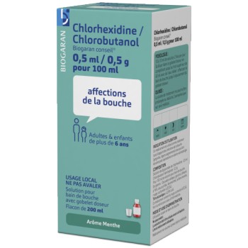 Chlorhexidine/Chlorobutanol Biogaran 200ml