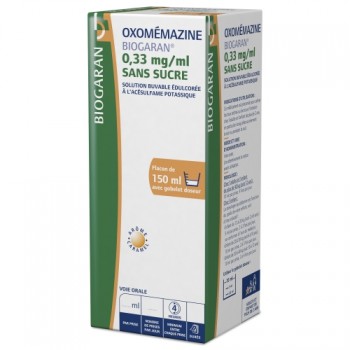 Oxomemazine Biogaran sans sucre 150ml