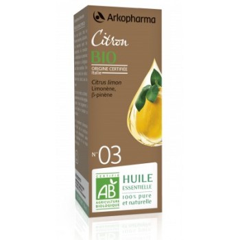 Huile essentielle Citron Bio 10ml Arkopharma