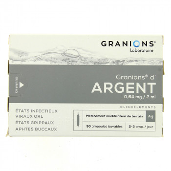 Granions d'argent x30 ampoules