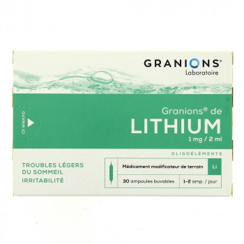 Granions de Lithium x30 ampoules