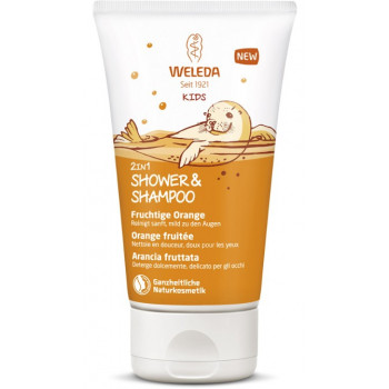Crème de douche 2en1 Enfants Orange 150ml Weleda
