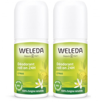 Déodorant Roll-on 24h Citrus 2x50ml Weleda