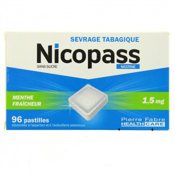Nicopass 1,5mg x96 menthe fraîcheur