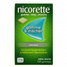 Nicorette 2mg classique x105 Gommes