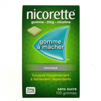 Nicorette 2mg classique x105 Gommes