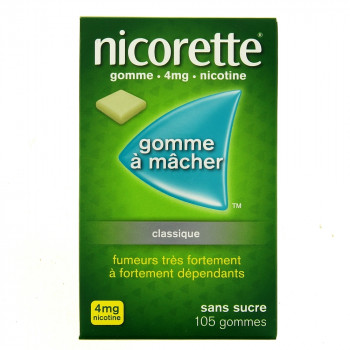 Nicorette 4mg classique x105 Gommes