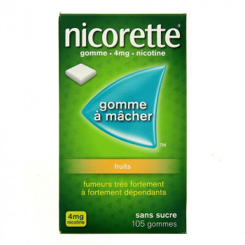 Nicorette 4mg fruits x105 Gommes